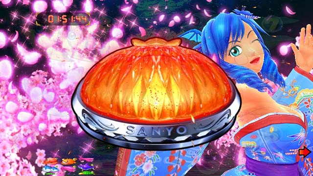 スーパー海物語IN沖縄5（沖海5）・夜桜ゾーン