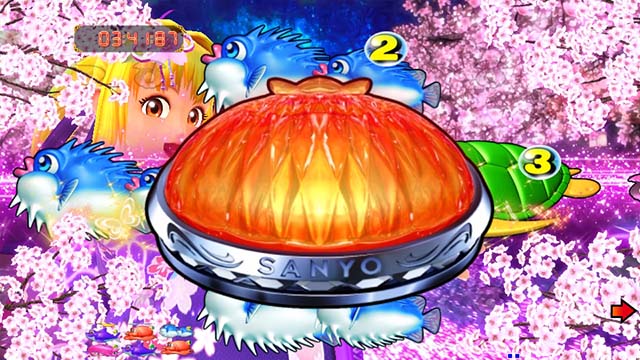 スーパー海物語IN沖縄5（沖海5）・夜桜ゾーン