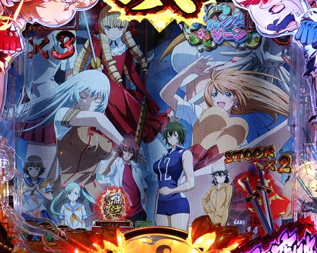 ぱちんこ・真一騎当千・リーチ後予告