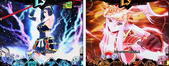 ぱちんこ戦国乙女LEGENDBATTLE（レジェンドバトル）・連続予告