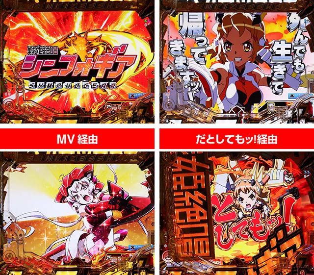 ぱちんこ・フィーバー戦姫絶唱シンフォギア3黄金絶唱・リーチ前予告（その他）