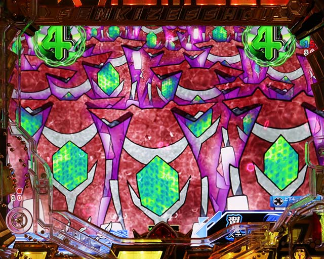 ぱちんこ・フィーバー戦姫絶唱シンフォギア3黄金絶唱・リーチ後予告