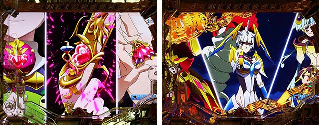 ぱちんこ・フィーバー戦姫絶唱シンフォギア3黄金絶唱・リーチ後予告