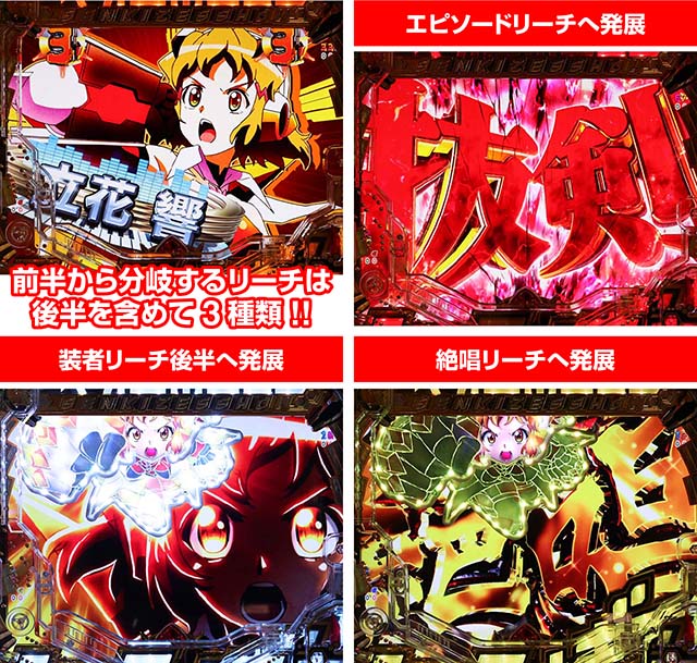 ぱちんこ・フィーバー戦姫絶唱シンフォギア3黄金絶唱・装者リーチ