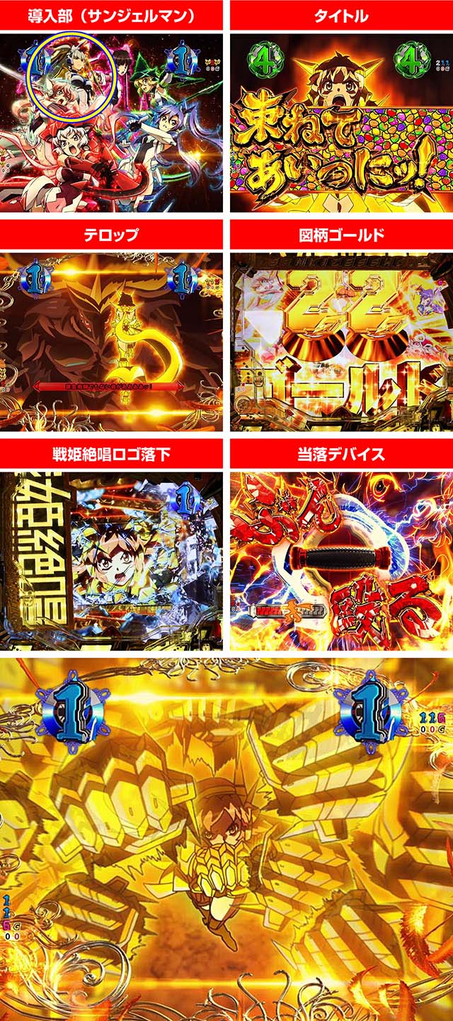 ぱちんこ・フィーバー戦姫絶唱シンフォギア3黄金絶唱・絶唱リーチ