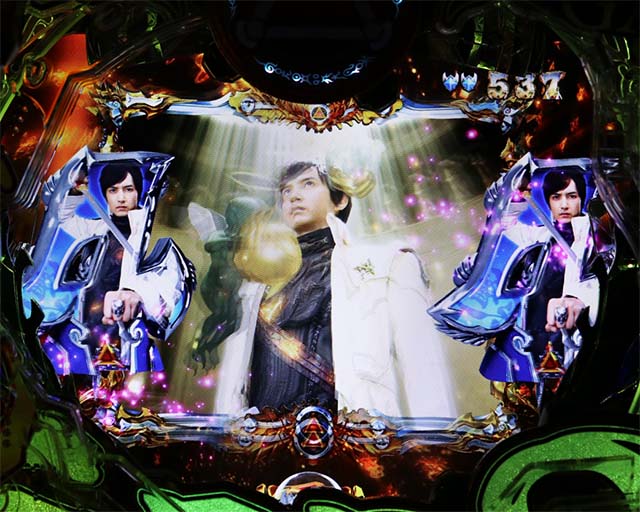 ぱちんこ・真牙狼2・リーチ後予告