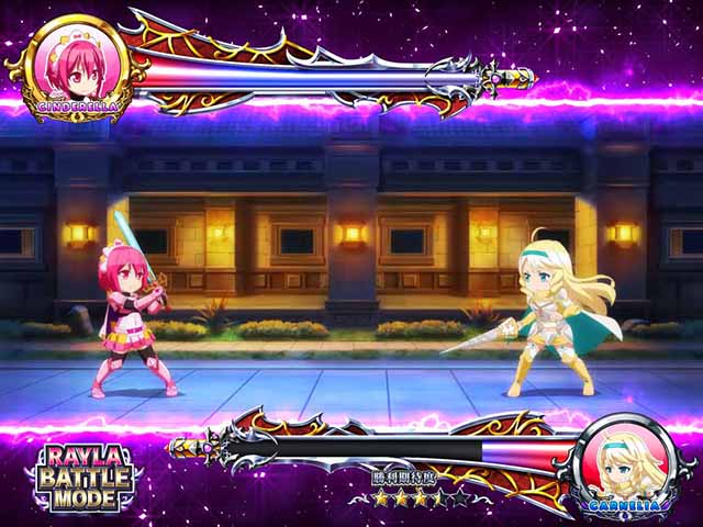 ぱちんこ・シンデレラブレイド・BATTLE MODE中（RAYLA BATTLE MODE）・主要演出