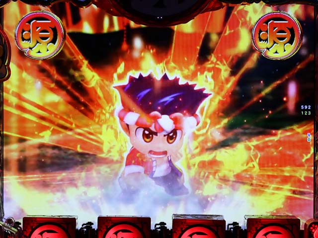 ぱちんこ・元祖大工の源さん2・大工モード中・主要リーチ