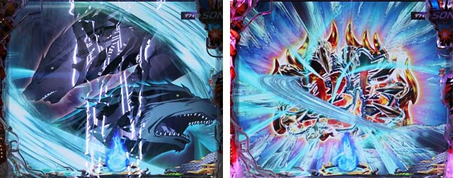 ぱちんこ・うしおととら(うしとら2)・リーチ前予告