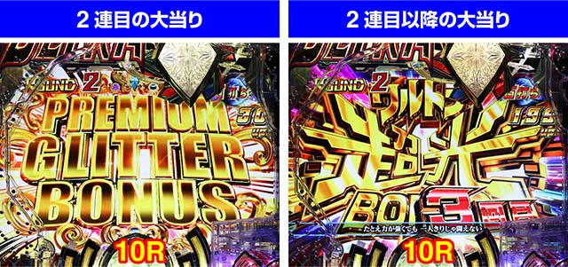 ぱちんこ・ウルトラマンティガ・大当りの種類