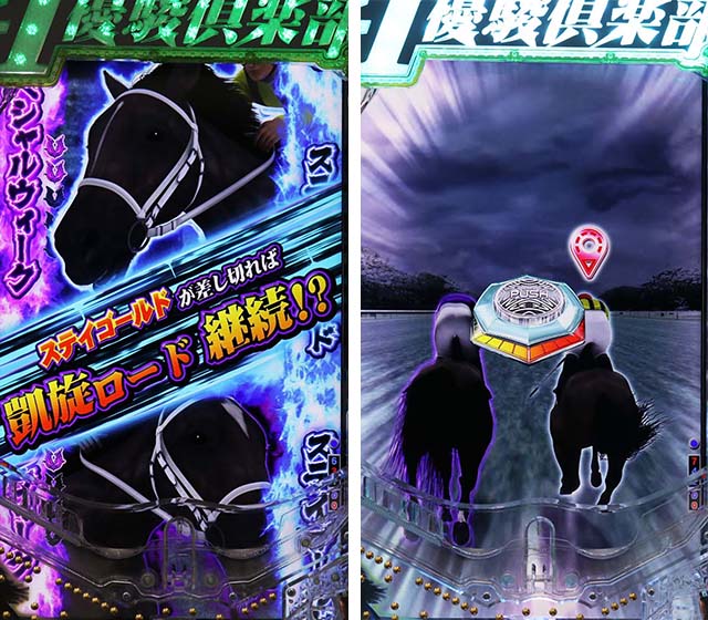 ぱちんこGI優駿倶楽部2・凱旋ロード中・主要演出