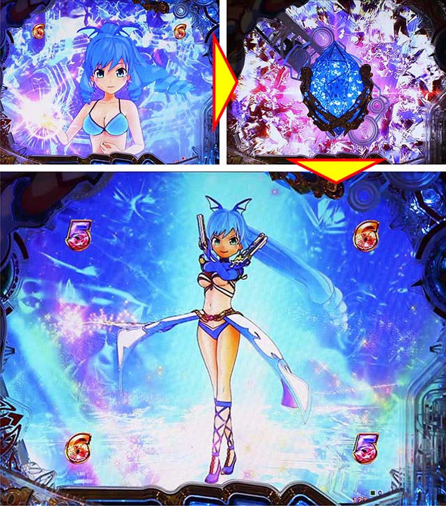 GO!GO!マリン超連撃BATTLE・リーチ後予告