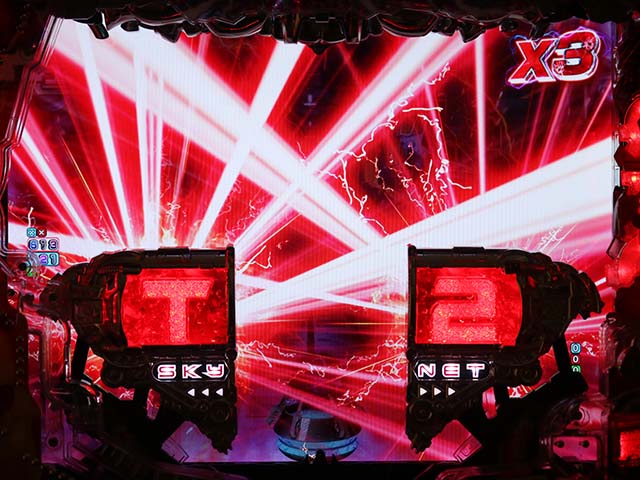 ぱちんこターミネーター2・リーチ前予告