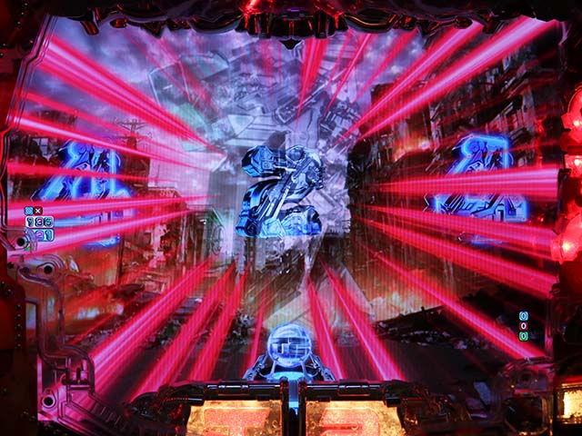 ぱちんこターミネーター2・図柄送りリーチ