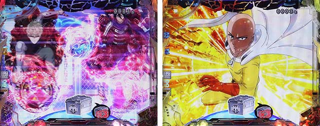 ぱちんこワンパンマン・リーチ前予告