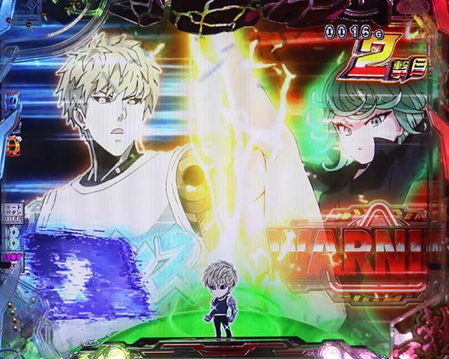 ぱちんこワンパンマン・リーチ前予告