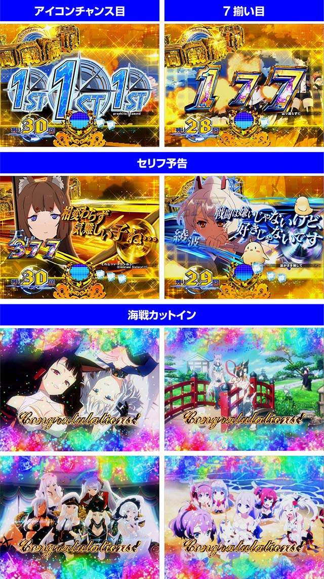 ぱちんこアズールレーンTHEANIMATION（アズレン）・演出法則