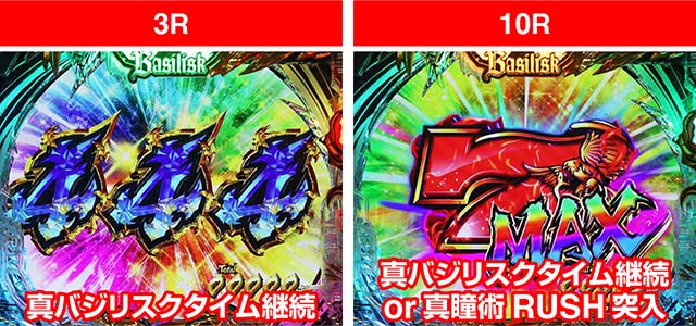 ぱちんこ・真バジリスク～甲賀忍法帖～・大当りの種類