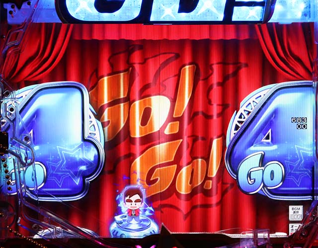 ぱちんこ・Go!Go!郷・リーチ後予告