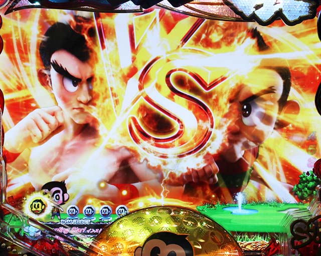 ぱちんこ・プロゴルファー猿・リーチ前予告