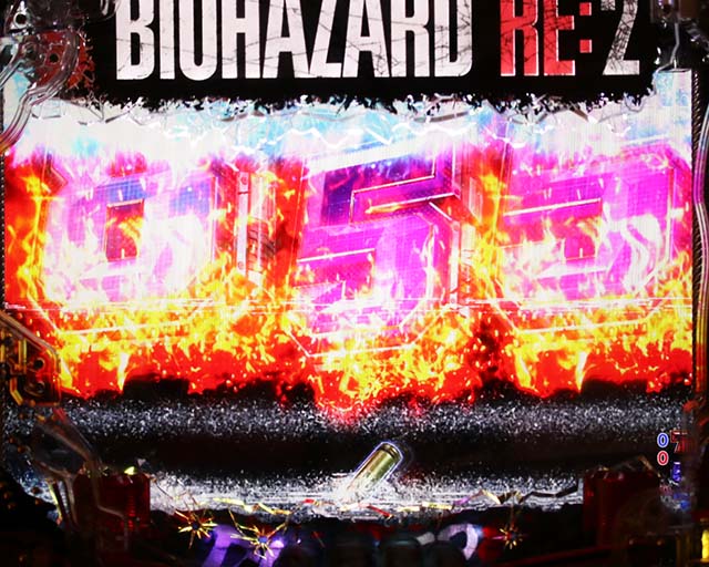 ぱちんこ・バイオハザード RE:2・リーチ前予告