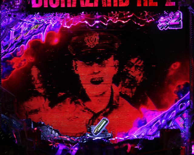 ぱちんこ・バイオハザード RE:2・リーチ前予告