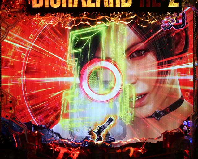 ぱちんこ・バイオハザード RE:2・リーチ前予告