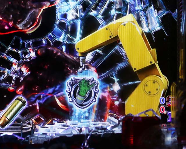 ぱちんこ・バイオハザード RE:2・リーチ前予告