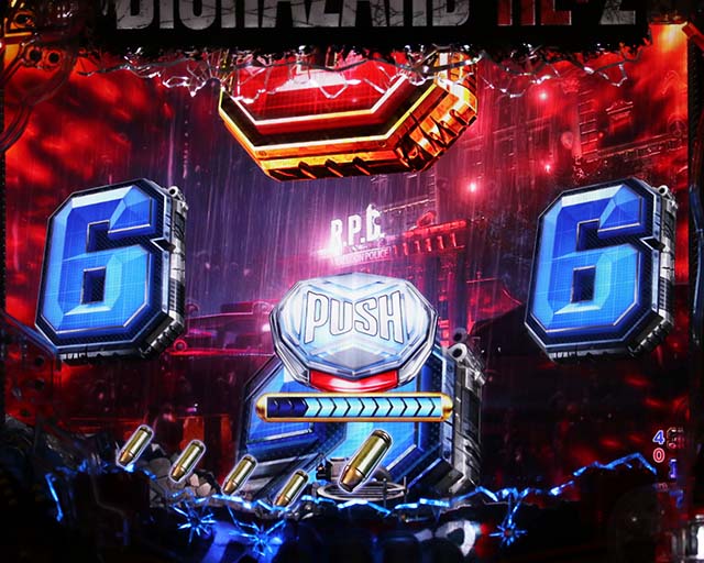 ぱちんこ・バイオハザード RE:2・リーチ後予告