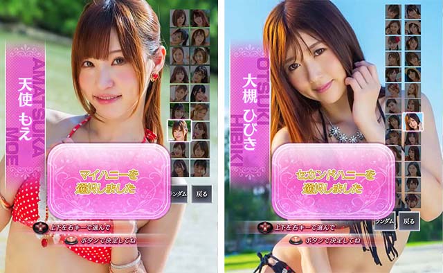 ぱちんこ・ジューシーハニーハーレム・カスタム機能