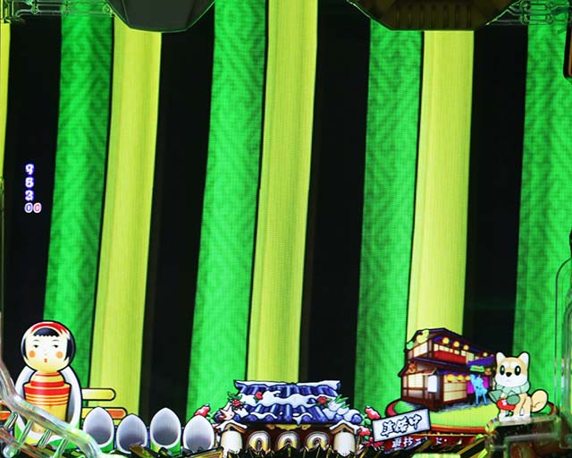 ぱちんこ・やじきた道中記・リーチ前予告