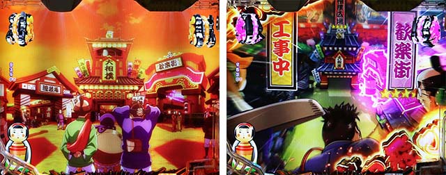 ぱちんこ・やじきた道中記・リーチ後予告