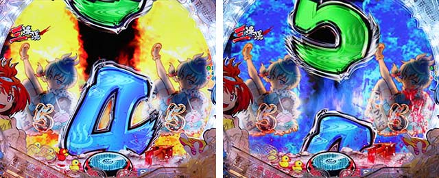 ぱちんこ・スプラッシュスプラッシュ・リーチ後予告