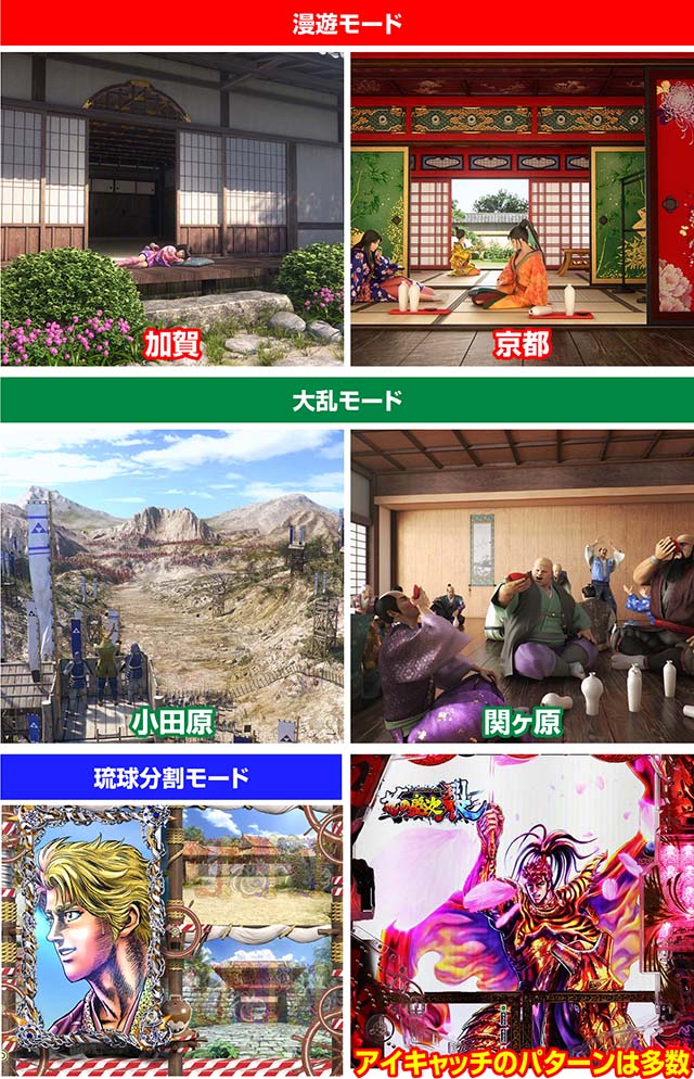 e花の慶次裂（スマパチ慶次）・背景変化＆先読みZONE