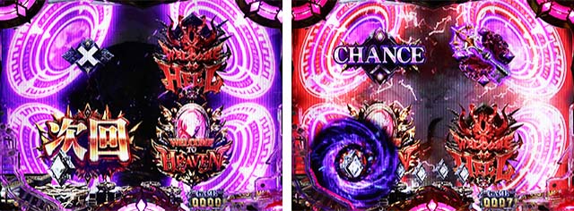 ぱちんこアナザーゴッドハーデス狂乱・リーチ前予告