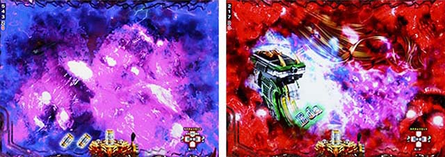 ぱちんこ・ブラックラグーン4・リーチ前予告