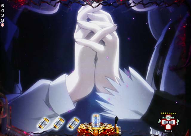 ぱちんこ・ブラックラグーン4・リーチ前予告