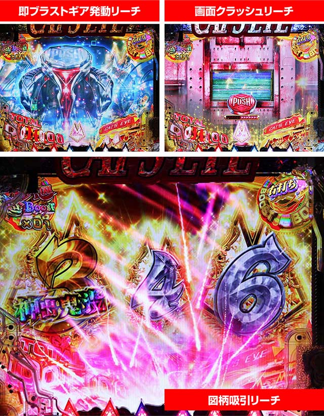 ぱちんこ(スマパチ)・キャッツアイ・主要リーチ