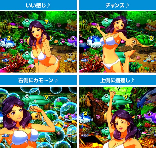 大海物語5・ハピネスチャンス中の注目演出