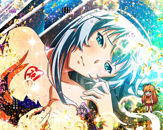 ぱちんこ・真一騎当千桃園の誓い・リーチ後予告