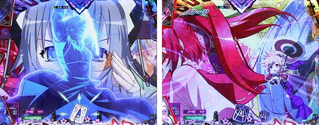 ぱちんこ・百花繚乱・保留変化予告