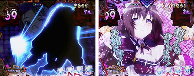 ぱちんこ・百花繚乱・［ハーレムモード中］主要演出