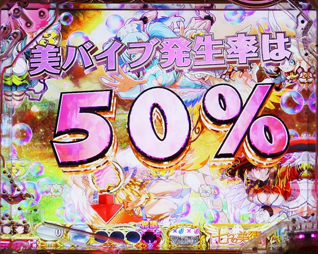 ぱちんこ・七つの美徳・リーチ前予告