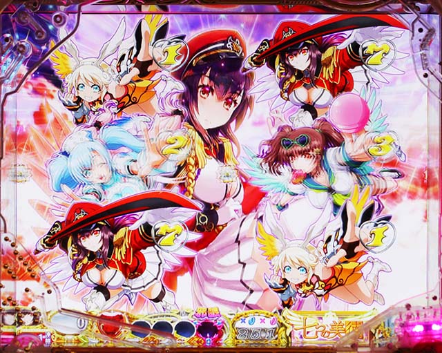 ぱちんこ・七つの美徳・テンパイ図柄の特徴