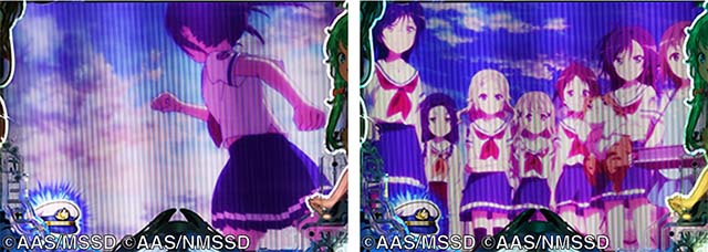 ぱちんこ・ハイスクールフリートオールスター（ハイフリ2）・［新はいふりモード］リーチ後予告