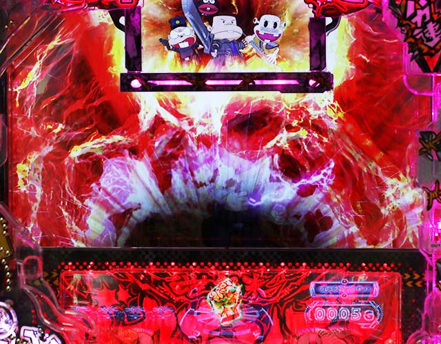 ぱちんこ・世紀末天才バカボン神SPEC凱旋・リーチ前予告