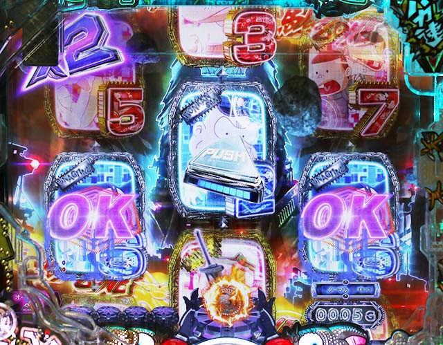 ぱちんこ・世紀末天才バカボン神SPEC凱旋・リーチ後予告