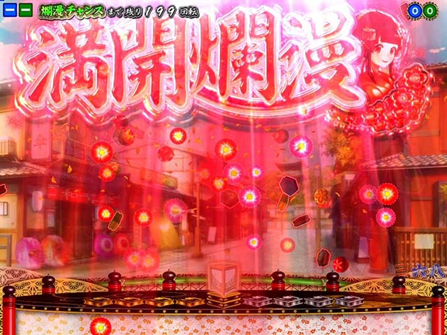 満開爛漫GO（ごらく）・リーチ前予告