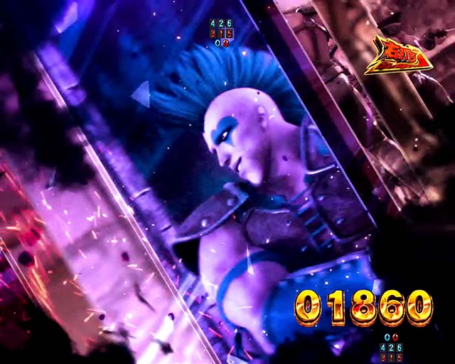 ぱちんこ・真北斗無双4（第4章）・右打ち中の大当り