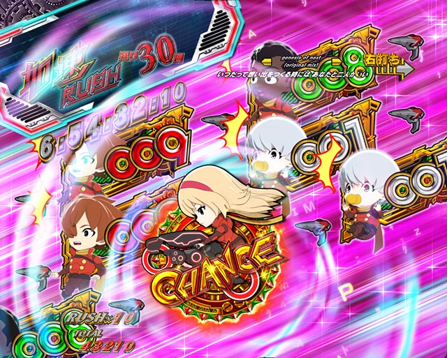 ぱちんこ・CYBORG009 RULE OF SACRIFICE（サイボーグ009）・［加速RUSH］5LINE